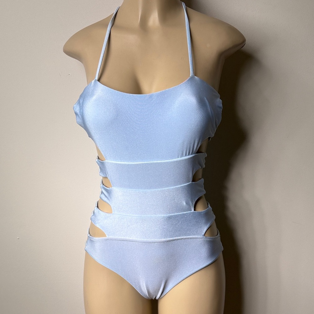 Cupshe Blush Pink Satin-Look Swimwear